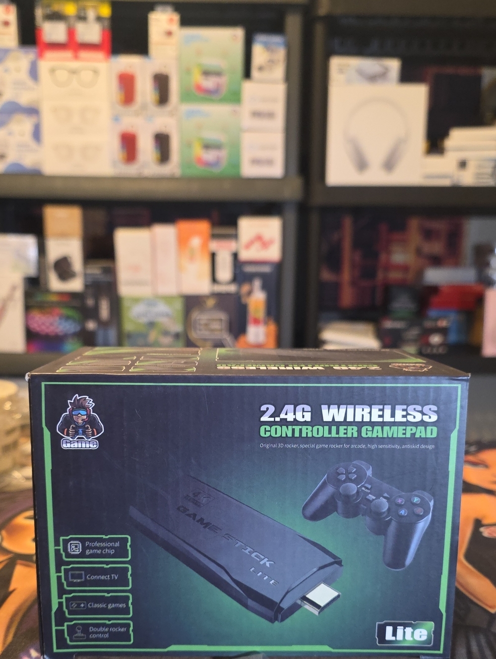 2.4G Wireless Controller Gamepad Adapter - Black 2000+ Games